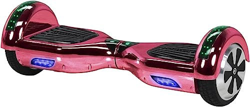 Robway W1 Hoverboard - Das Original - Marken Akku - Self Balance - 22 Farben - Bluetooth - 𝟮 x 𝟯𝟓𝟬 Watt Motoren - App - Led (Pink Chrom)