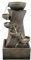 GEEZY Garden Water Feature – Cascading Fountain with LED Lights – Mains Powered, Self-Contained, Indoor & Outdoor – Easy Setup, Relaxing & Tranquil – Great for Garden, Home, Patio & Balcony Decor