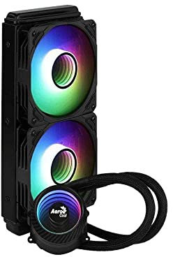 Aerocool MIRAGEL240, Refroidisseur Liquide CPU, 2x Ventilateur12cm ARGB, TDP 400W