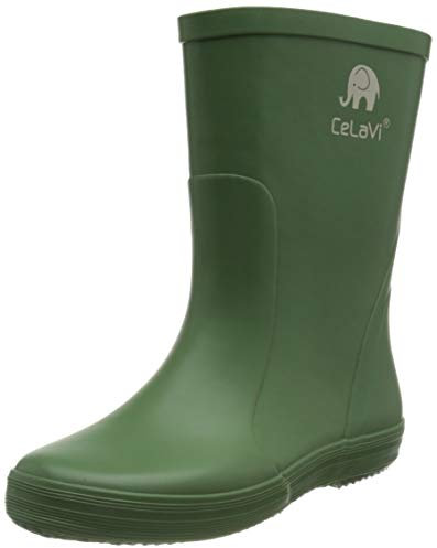 CeLaVi Stivali unisex in gomma naturale, Elm Green, 24 EU