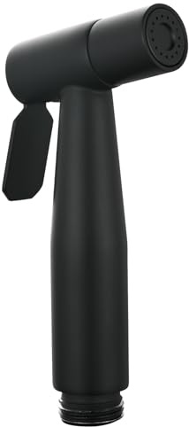 Tecmolog Douchette Toilette en Acier Inoxydable Douchette Cuisine à Main Bidet Spray Noir pour WC, WS024C