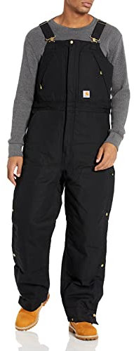 Carhartt Salopette isolante en forme de canard pour homme Coupe ample, noir, XX-Large