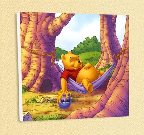 Biller Antik Winnie The Pooh Image Pot à miel Hamac Arbre Disney Enfants Plaque 7