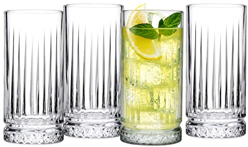 Creatable, 13147, Serie Elysia, 4-teiliges Gläserset, Longdrinkgläser, spülmaschinen- und mikrowellengeeignet, Qualitätsproduktion