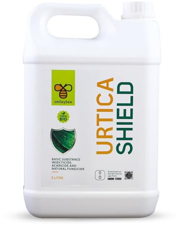 Insetticida Naturale per Piante a Base di Ortica - da Diluire - 100% Biologico, Formula Pontenziata, Azione Diretta contro Afidi, Lepidotteri e Ragno Rosso, Protezione da Malattie Fungine (5 Litri)