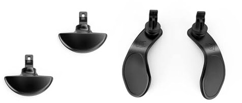 Palumma Pagaies arrière en métal pour manette PS5 Edge - Pièces de rechange pour manette PS5 Edge (noir)