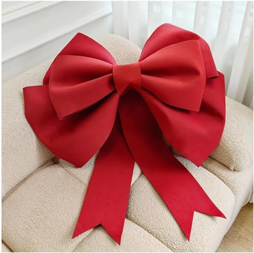 WHAPELQ 75cm Rote Schleife Groß Handgemachte DIY Schleife Autoschleifen Hochzeit Valentinstag Hochzeit Deko Und Geburtstag Party Dekoration Geschenkschleife Groß