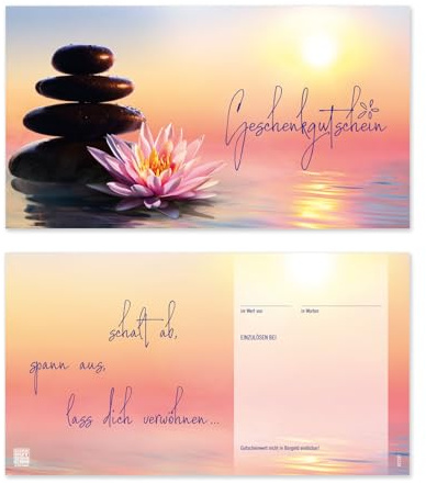 GESCHENKGUTSCHEINcom by POS-HAUER. 50 Gutscheine. Blanko zum Selberausfüllen. Für Wellness Spa Physiotherapie und andere Unternehmen.