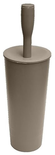 Belli e FORTI Portascopino WC Spazzolone da Bagno Colors Tortora 11,5 x 11,5 x 37 cm