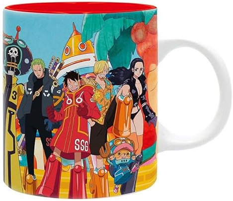 One Piece - Tasse - Luffy Ruffy - Tasse à café - Logo chapeau de paille - Céramique - Boîte cadeau