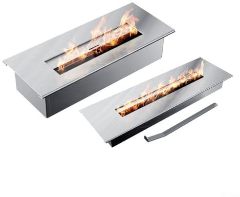 Manta de seguridad para chimenea, fibra de cerámica para hornos de gel y chimenea (30 x 10 x 1 cm)