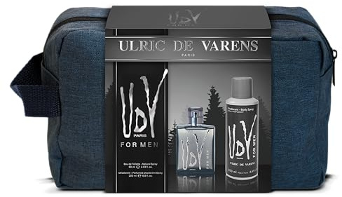 ULRIC DE VARENS - Trousse UDV For Men - Eau de Toilette Homme 60 ml + Déodorant 200 ml - Fougère Boisée Orientale - Made in France