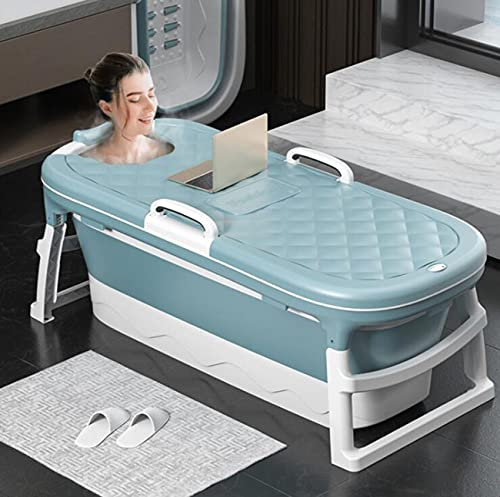 Bañera portátil grande para adultos, bañeras japonesas plegables con bidé y sauna, jacuzzi de 54 pulgadas, diseño plegable para ducha, bañera de hidromasaje, relajación y lujo en casa.