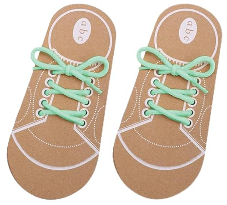 Dongnesi 2Pcs Shoe Lace Practice for Kids,Tie Shoe Laces Practice for Kids,Learn To Tie Shoe Laces Educational Tools