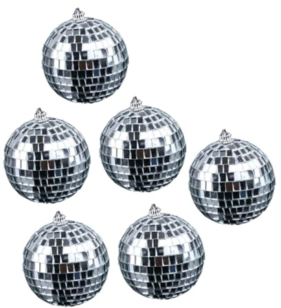 UKCOCO 6 Pezzi Palla da Discoteca per Feste Matrimoni e Decorazioni Effetto Luce per e Discoteche