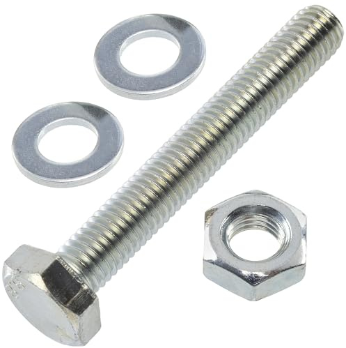 AERZETIX - Juego de 10 tornillos de cabeza hexagonal M10x70 mm + 20 arandelas M10x20 mm + 10 tuercas hexagonales M10 para bricolaje y fijación ligera | acero