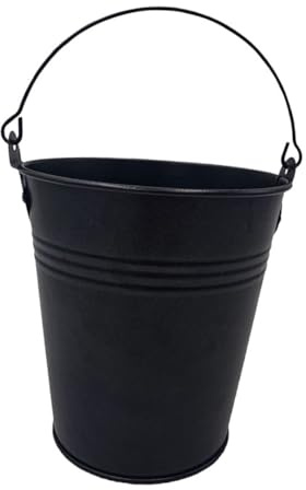 TOBBOMEY Seau à Graisse pour Barbecue Extérieur Récupérateur Huile avec Poignée Portable Seau Multi-Usage pour Ustensiles de Cuisine et BBQ