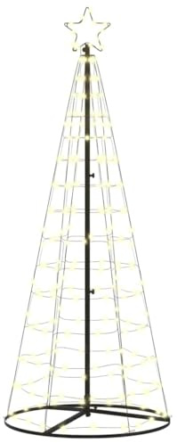 vidaXL LED-Weihnachtsbaum Warmes Weiß 250 cm Eisen