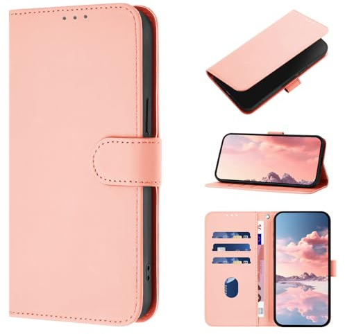 CASEONJAN Cover per iPhone 13 Mini, Custodia a Portafoglio Cover a Libro in Pelle PU [Slot per Schede], Flip Caso Antiurto Case per iPhone 13 Mini (Oro Rosa)
