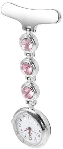 Baluue Dekorative Krankenschwesternuhr mit Anhänger, Legierung, Geschenk | Dazzlinges Inlay, Elegant und Kreativ Gestaltet, Praktische Zeitkontrolle, Langlebiges Accessoire