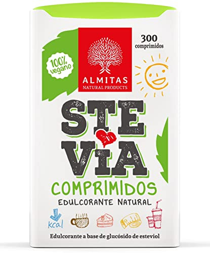 Stevia Tablets Sweetener (300 tabs), Made in Germany, For Coffee or Tea