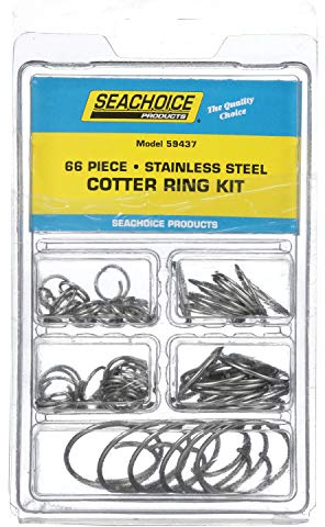 Seachoice Stainless Steel Cotter Ring Kit, 66 Piece, All Popular Sizes