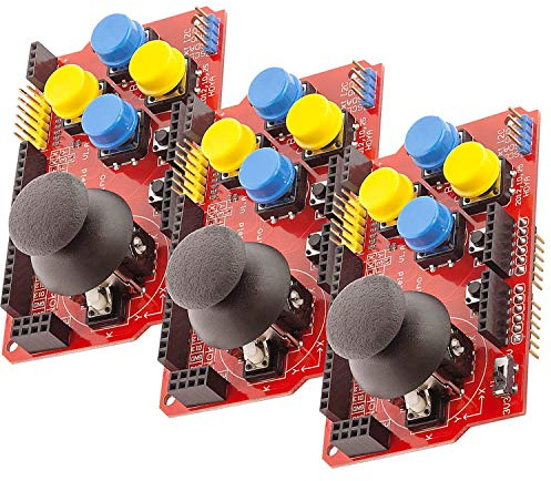 AZDelivery 3 x KY-023 Joystick Keypad Shield Manette PS2 Compatible avec Arduino et Raspberry Pi y Compris Un eBook