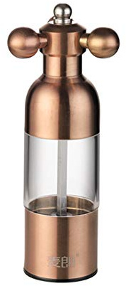 KANKOO Salt- och pepparkvarn pepparkvarn saltkvarn elektrisk salt- och pepparkvarn i trä pepparkvarn salt- och pepparkvarnar 17,5 x 4,8, rosa guld