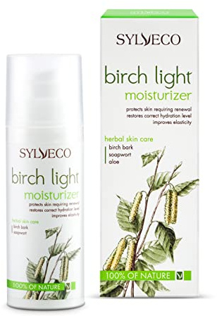 SYLVECO Feuchtigkeitscreme Gesicht mit Betulin 50ml - Naturkosmetik Hautpflege - Gesichtscreme Moisturizer für Trockene und Empfindliche Haut - Natürliche Vegan Creme für Damen und Männer