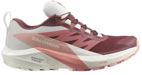 Salomon Sense Ride 5 GTX Damen Outdoor Schuhe, Syrah/Vanilla Ice/Peach Amber, 36 2/3 EU
