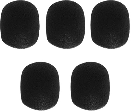 5 Pack Mic Windshield Sponge s Mic from Wind and Spit - for Karaoke DJs - Foam Mic Cover 5x4cm