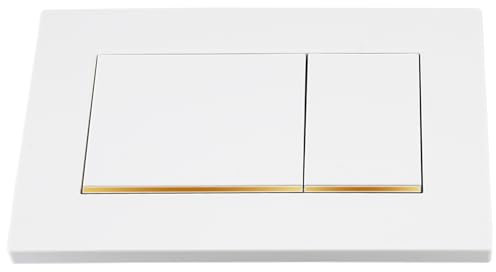 PuritySage Doppelspülung, wandhängende Toiletten, Wassertank-Spülplatte, kompatibel mit Geberit Sigma 30-115.883.KK.1, WC-Ersatzteil mit einfacher Installation und spart Wasser (weiß-G)