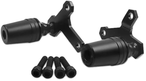 HYRHEV Bouclier Protection Contre Les Chutes CNC pour Moto XJ6 XJ6N XJ6/N Cadre Coulissant Carénage Protection Contre Les Chocs Pare-Chocs(Black)