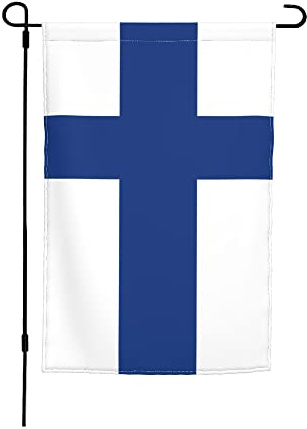 Bandiera della Finlandia, 12x18 pollici, da giardino, bifacciale, per casa, cortile, piccolo, decorativo