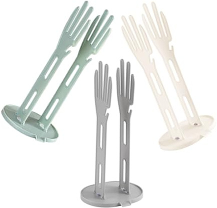 VICASKY 3pcs Glove Dryer Rack Kitchen Dish Drain Rack for Cleaning Glove Drying Storage Shelf Drainage Design Dishwashing Mitts