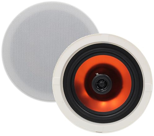 Herdio Altoparlanti da soffitto da 4 pollici Potenza massima 240 Watt Altoparlanti passivi da incasso a 2 vie Ottimi per home theater, cucina, soggiorno, ufficio (1 paio)