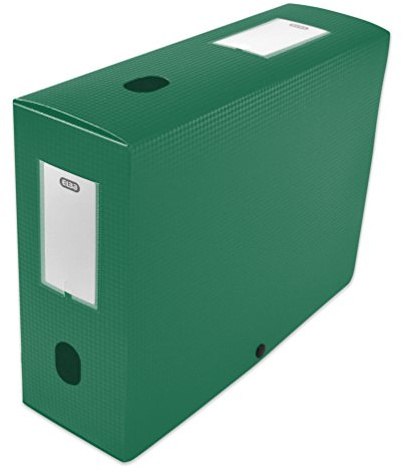 ELBA 400094576 häftbox för montering baksida 100 mm polypropylen genomskinlig 24 x 32 cm grön