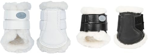 NETPROSHOP 1 Paar Gamaschen Flextrainer mit wärmeabführendem Innenfutter Mini Shetty, Shetty oder Pony, Groesse:Pony, Farbe:Schwarz