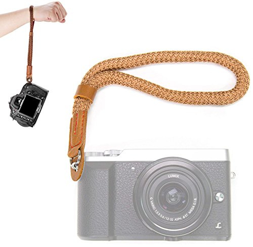 LXH Cotton Camera Wrist Strap Hand Wrist Strap Compatible with Sony A6300 A6500 RX10 IV X100F X100S X70 X-Pro2 X-E3 X30 Pentax Panasonic Leica Sony Samsung M4/3 NEX
