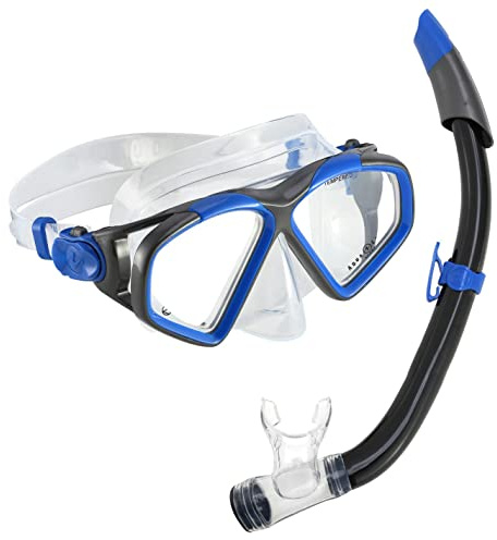Aqualung Combo Hawkeye Schnorchelset Blue One Size