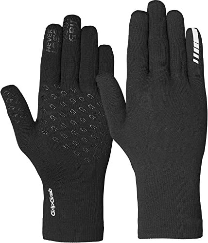 GripGrab Fahrradhandschuhe Wasserdicht Thermo Handschuhe Fahrrad Radhandschuhe Gestrickt Regenschutz Radsporthandschuhe