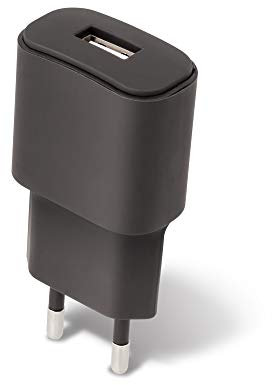 FOREVER Ladegerät USB Port, Schnellladegerät 2A, Universal Netzteil für Handys Smartphone, Tablet, UVM, Lade Adapter, Steckdosenadapter Wandladegerät, Netzstecker (Schwarz)