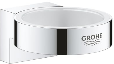 GROHE Selection Holder for Use with GROHE Selection Glass Or Soap Dispenser, Concealed Fastening, Chrome 41027000