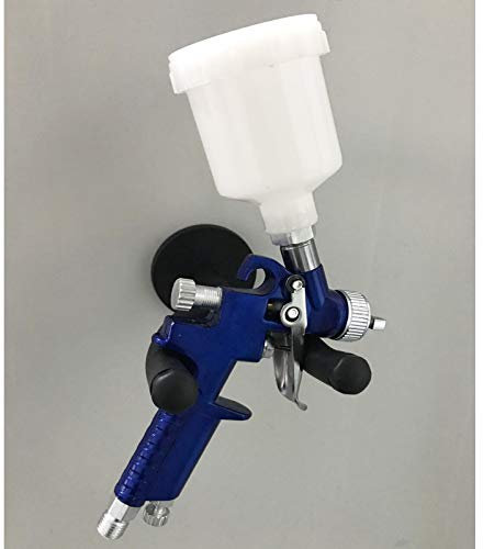 AUXPhome Magnetic Spray Gun Holder Stand - Holds up to 10 Lb - Blue Rubber Coated - No Scratches - Portable - Ideal for Gravity Feed Spray Guns