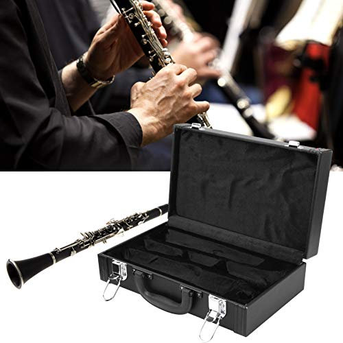 Klarinettenkoffer, vier untere Nägel Qualitätssicherung Höhere Sicherheit Klarinettenbox Komfortabler Griff mit strenger Qualitätskontrolle zum Abspielen von Musik für Musikplayer