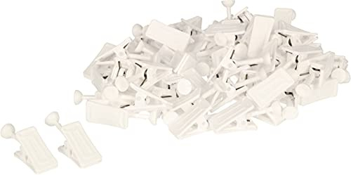KOTARBAU® Gardinen-Clips für Deckenschienen für Gardinen Vorhänge Satz 100 Stück Gardinengleiter
