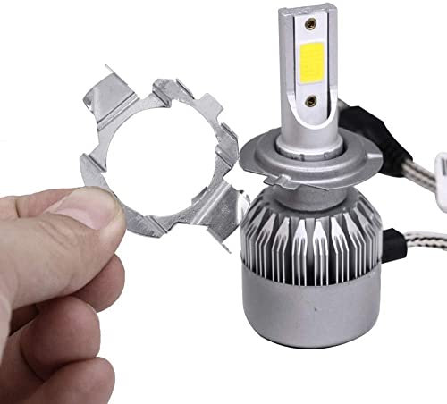 H7 LED Scheinwerferadapter 2 Stück Auto LED H7 Scheinwerfer Adapter LED Scheinwerfer Holder Basis Kunststoff Deck Ersatz für B Klasse ML Klasse Chery G5 SAAB D5 X55 X25 X65