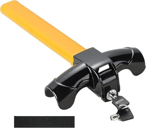 DASBET Car Steering Wheel Lock Anti-Theft Device Universal Auto Security Anti-Theft Rotary Steering Wheel Lock with Keys