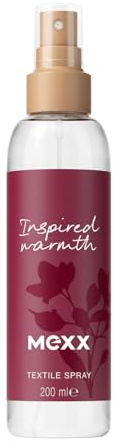 Mexx Inspired Warmth Textilspray, fruchtiger Textilerfrischer mit stimmungsaufhellenden Eigenschaften, 200 ml