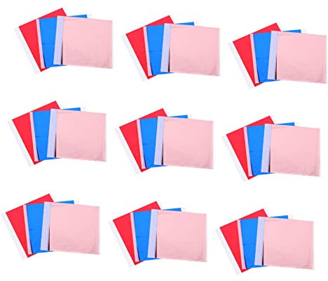 PLAFOPE 300blätter Transferfolie Für Bastelprojekte Glänzende Thermotransferfolie Für Karten Einladungen Und Geschenkverpackungen